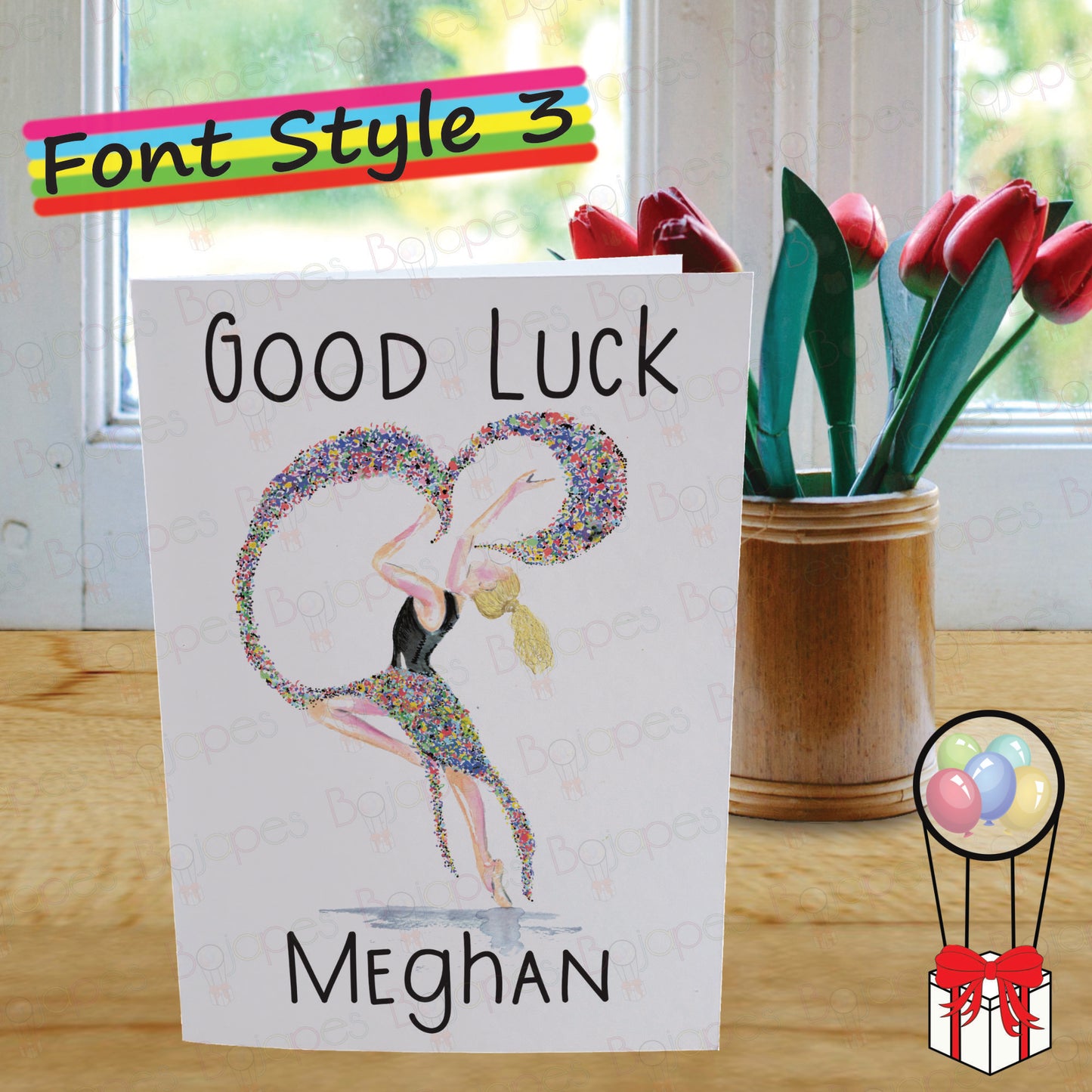 Dancer Card - Personalised Greeting Card for Ballet Dance Lover