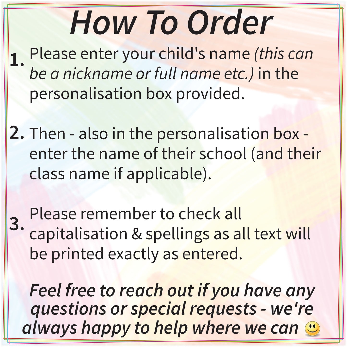 School Leaver Memories & Messages Book - Pencil Tops