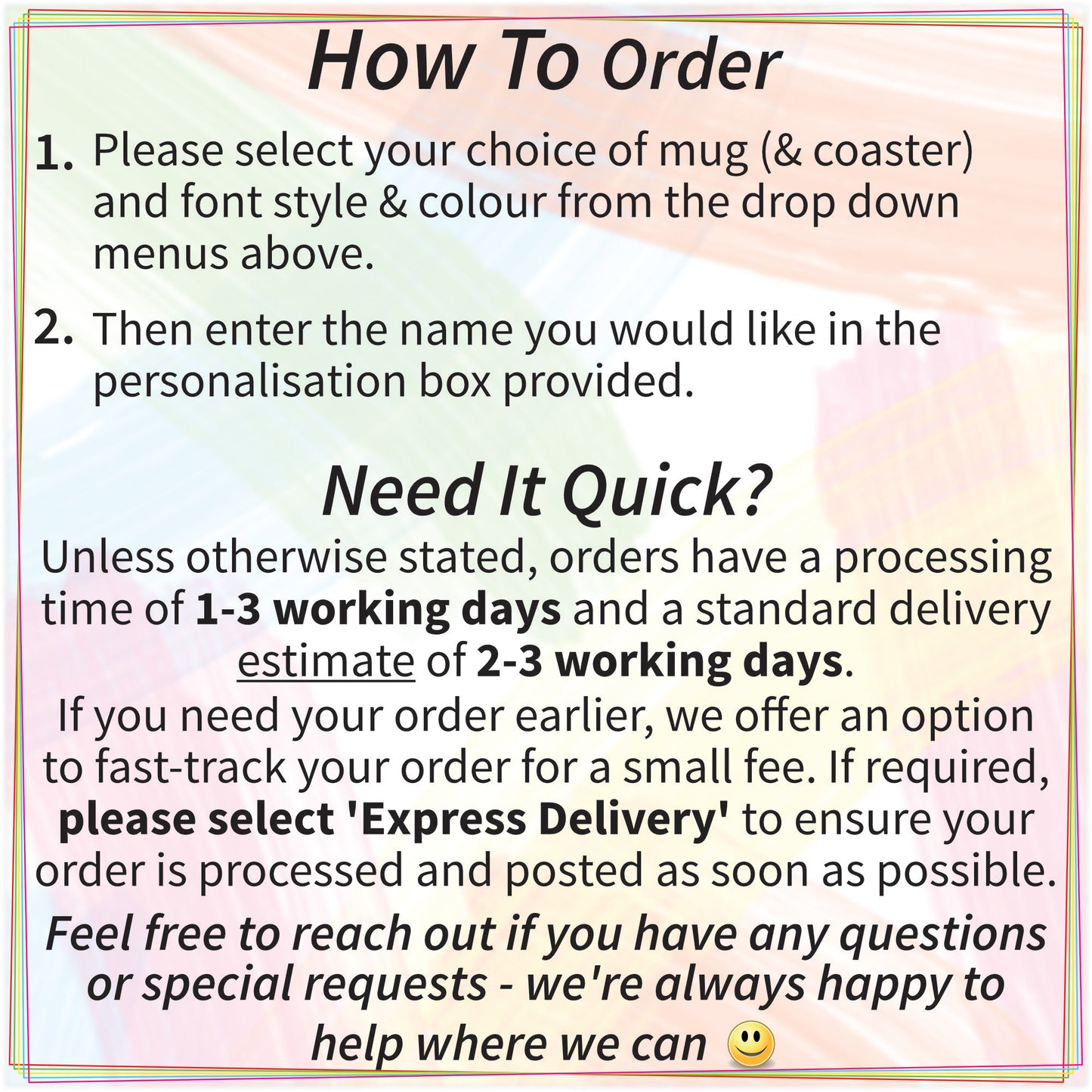 Childrens Reindeer Rainbow Christmas Mug, Unbreakable Hot Chocolate Mug and Coaster Set for Kids