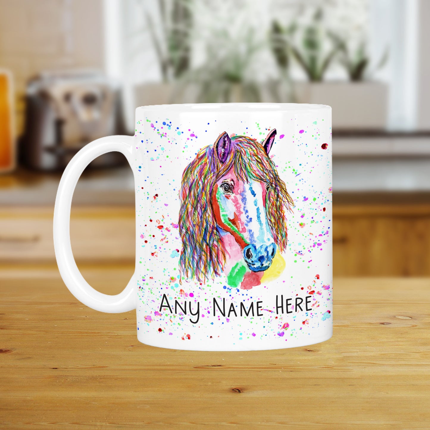 Personalised Pony Mug - Colourful Horse Mug Gift for Pony Lover