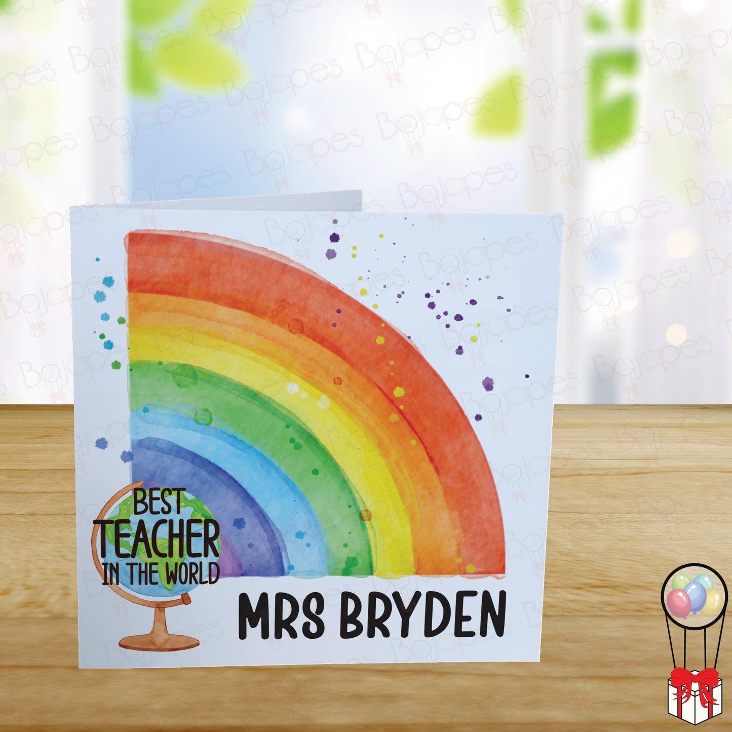 Personalised Teacher Thank You Card