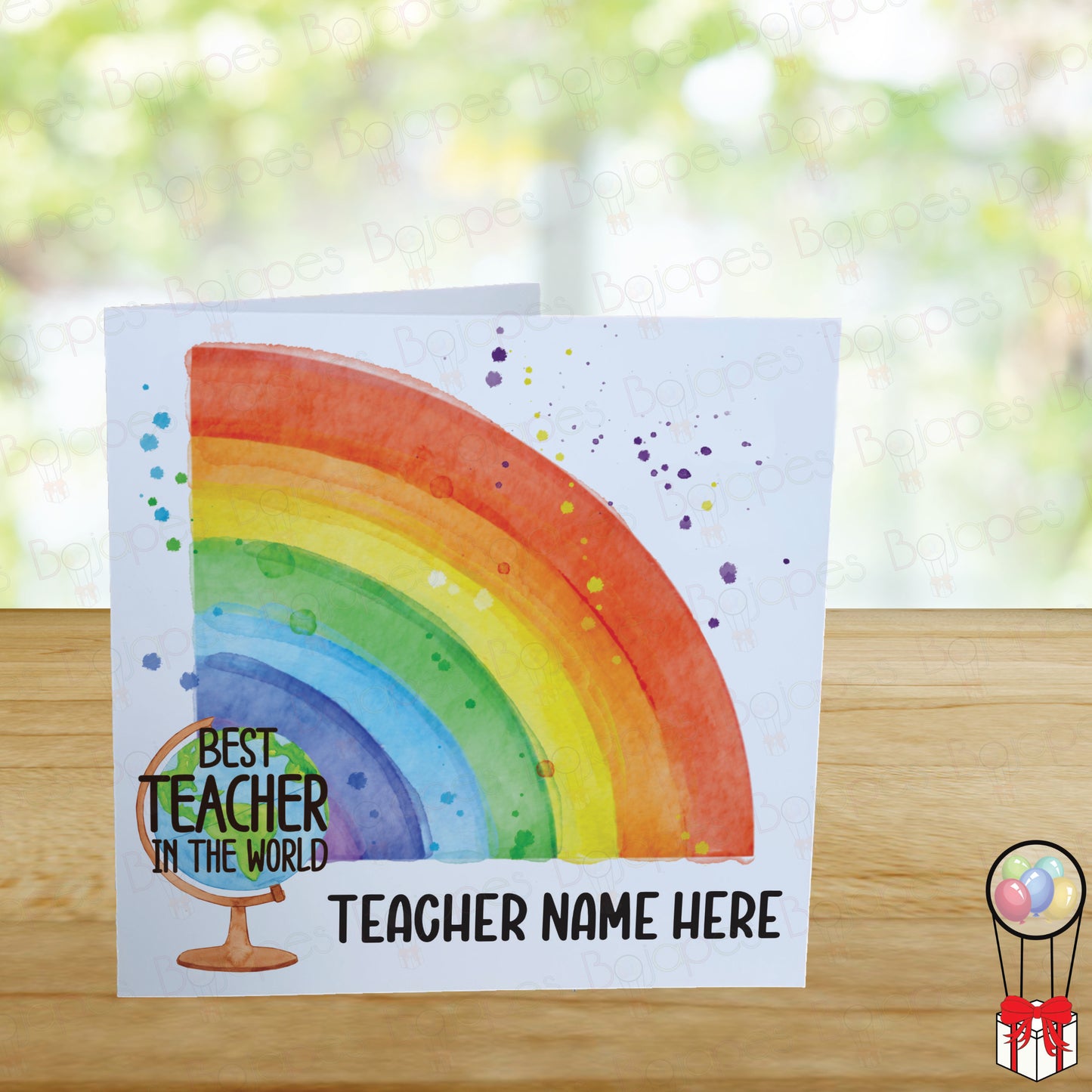 Personalised Teacher Thank You Card