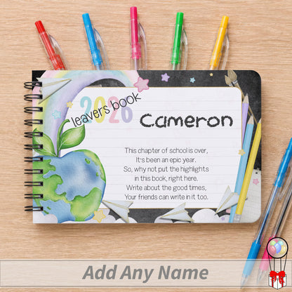 School Leaver Messages Book - Teacher's Apple