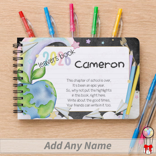 School Leaver Messages Book - Teacher's Apple