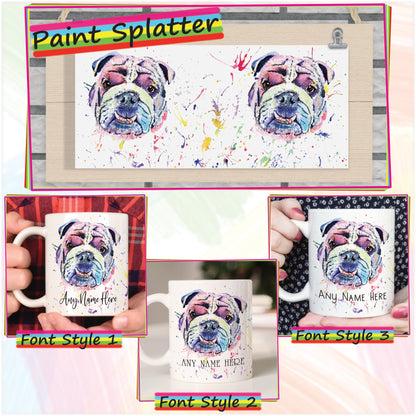 Personalised Bulldog Mug - Custom Mug for British Bulldog Lover