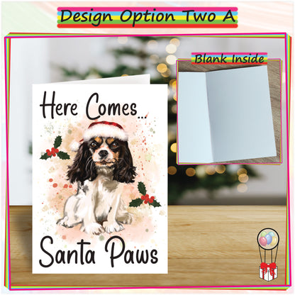 Personalised Cavalier Christmas Card - Seasons Greetings Card for Dog Lovers