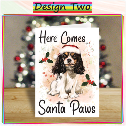 Personalised Cavalier Christmas Card - Seasons Greetings Card for Dog Lovers