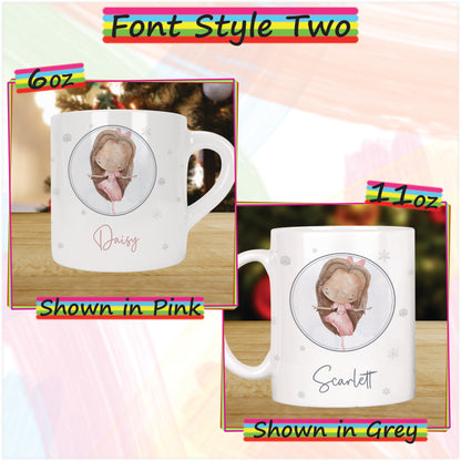 Nutcracker Clara Personalised Christmas Mug for Kids - Hot Chocolate Mug with Name