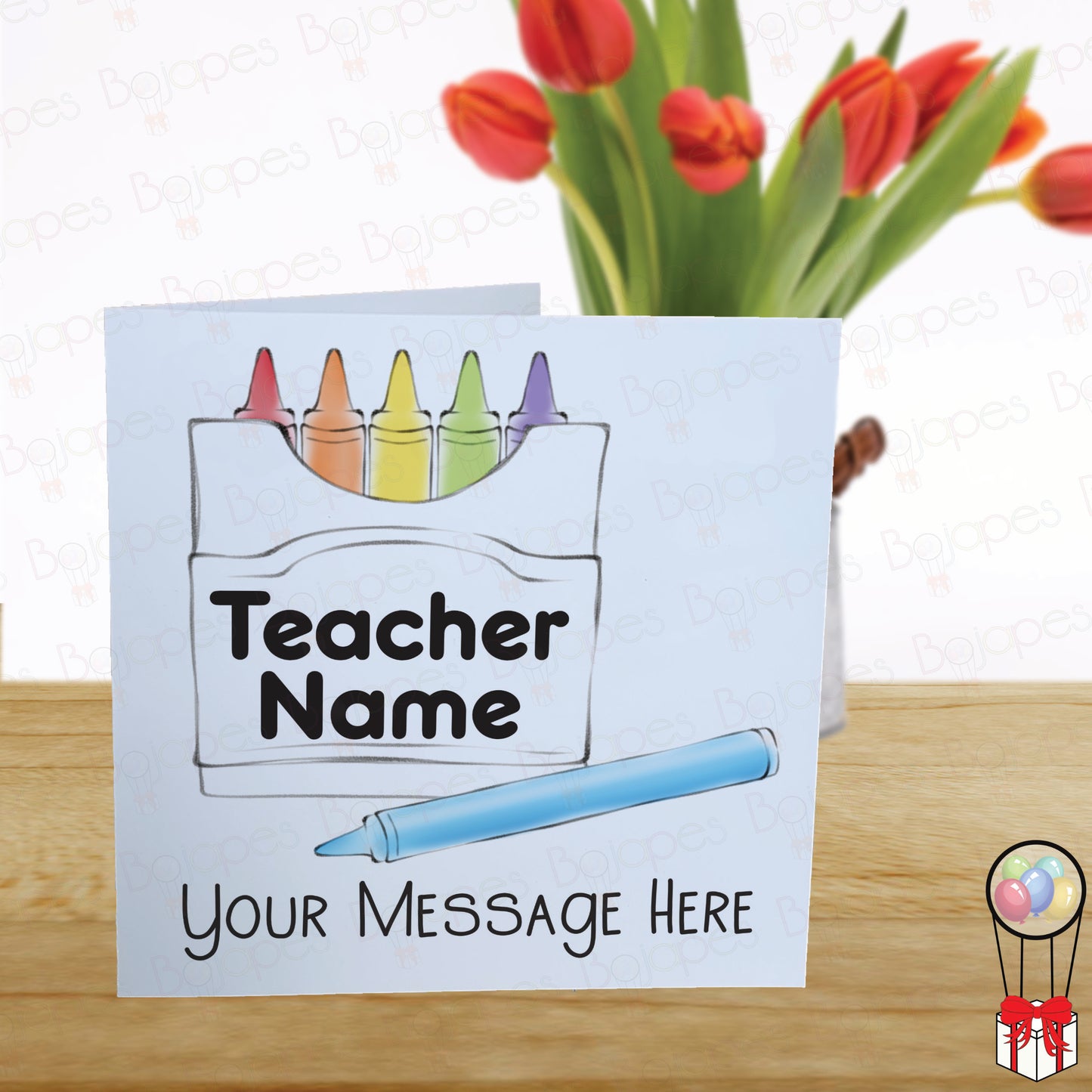 Personalised Teacher Thank You Card