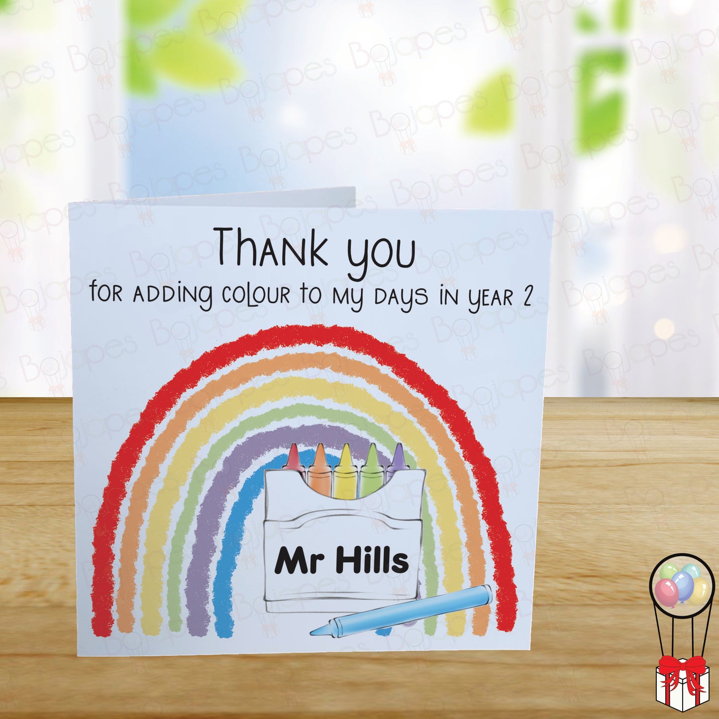 Personalised Thank You Teacher Card