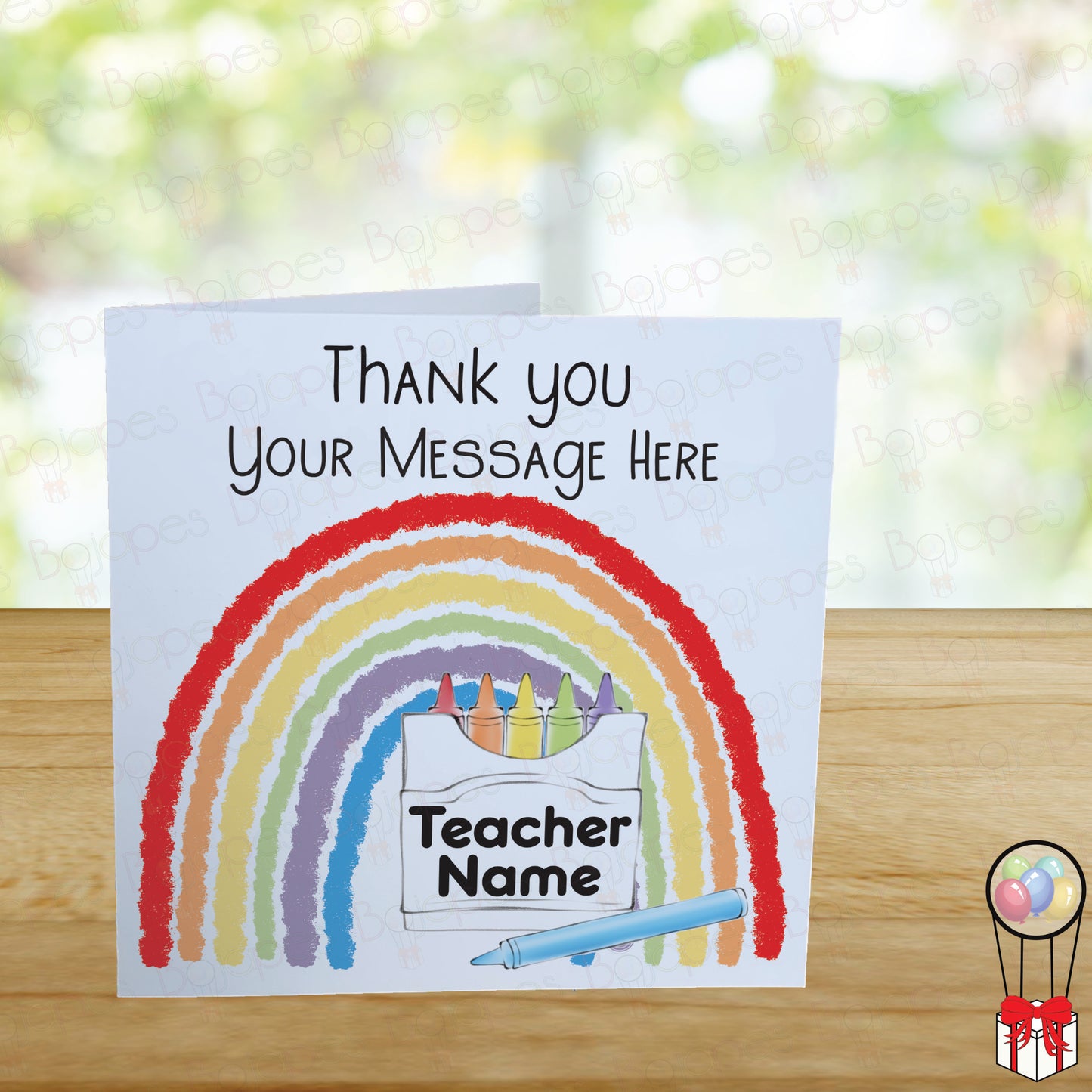 Personalised Thank You Teacher Card