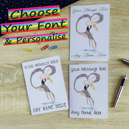 Dancer Card - Personalised Greeting Card for Ballet Dance Lover