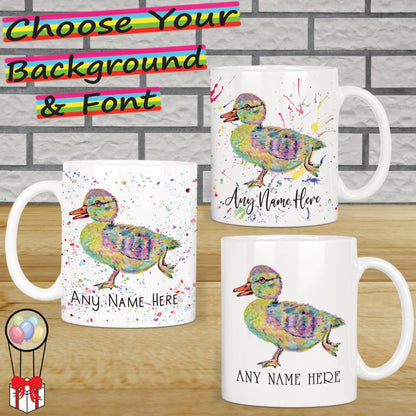 Personalised Duckling Mug - Young Duck Mug for Animal Lover