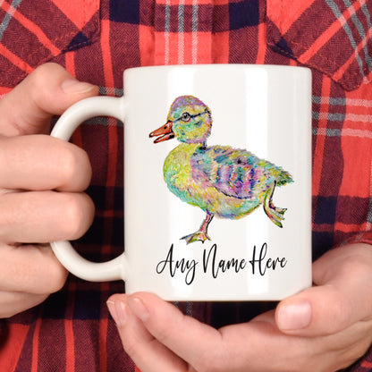 Personalised Duckling Mug - Young Duck Mug for Animal Lover