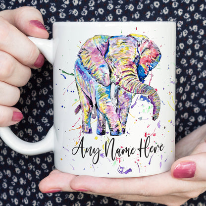 Funny Elephant Mug - Personalised Elephant Mug for Animal Lover