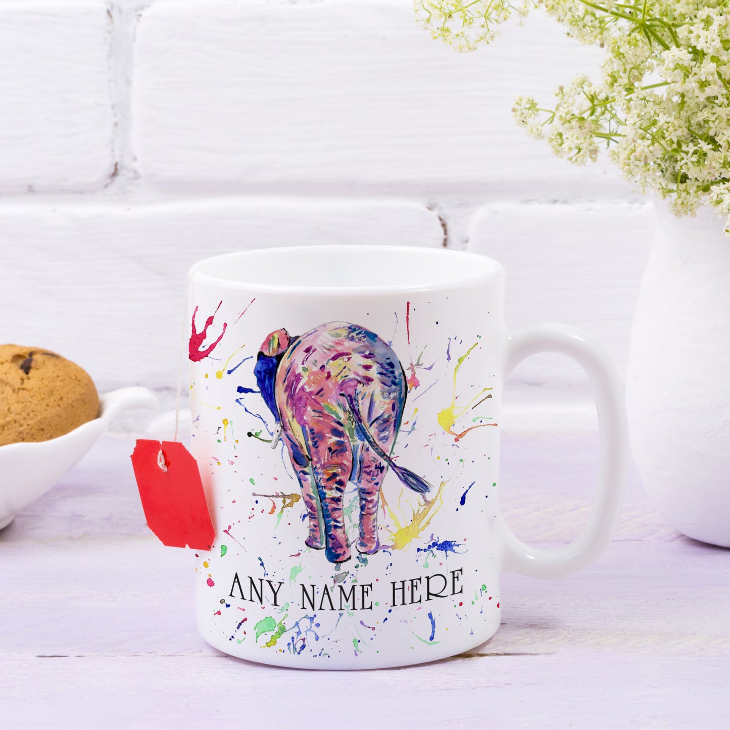 Funny Elephant Mug - Personalised Elephant Mug for Animal Lover