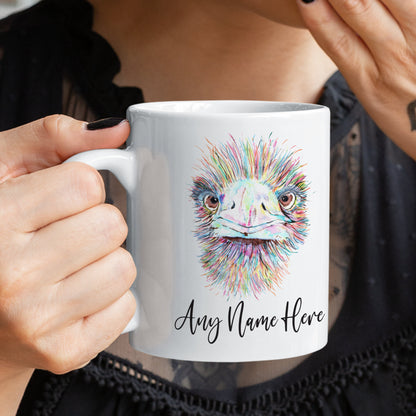 Emu Mug - Personalised Emu Mug Gift for Animal Lover