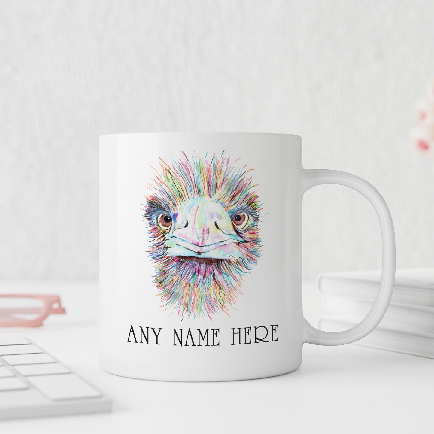 Emu Mug - Personalised Emu Mug Gift for Animal Lover