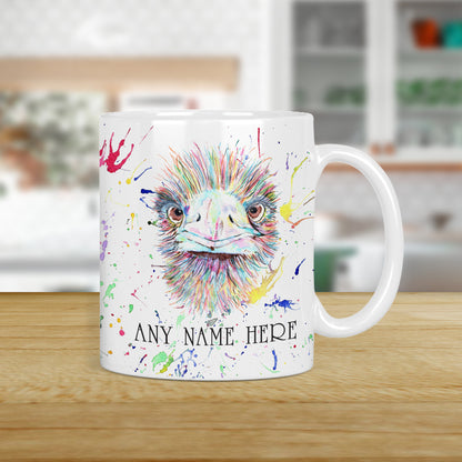 Emu Mug - Personalised Emu Mug Gift for Animal Lover