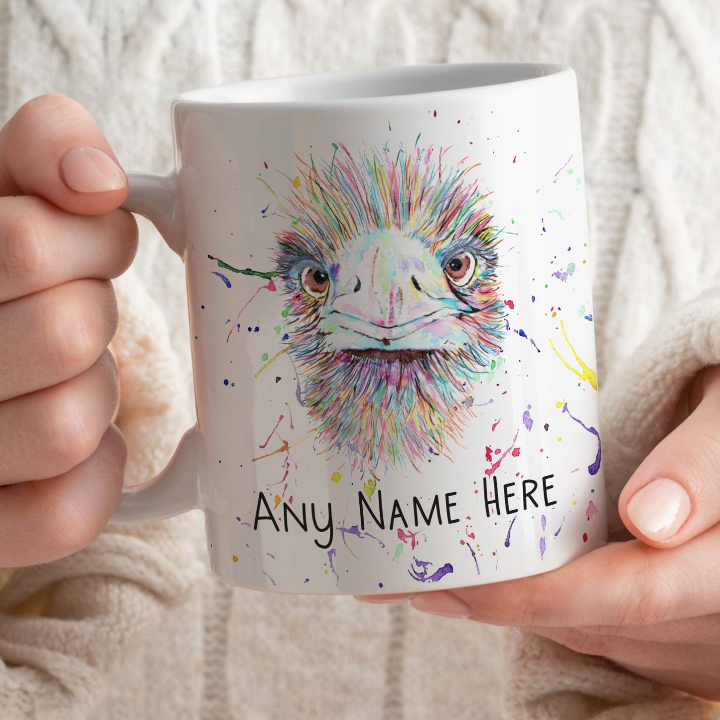 Emu Mug - Personalised Emu Mug Gift for Animal Lover