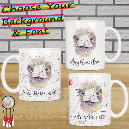 Emu Mug - Personalised Emu Mug Gift for Animal Lover