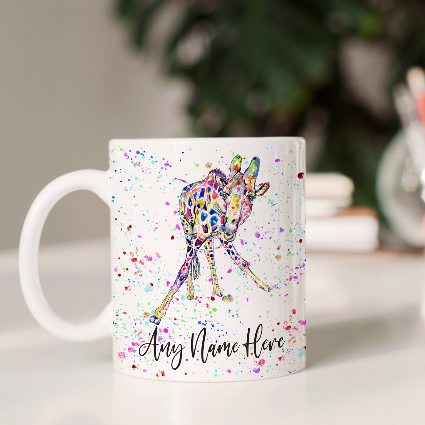 Giraffe Mug - Personalised Giraffe Mug Gift for Animal Lover