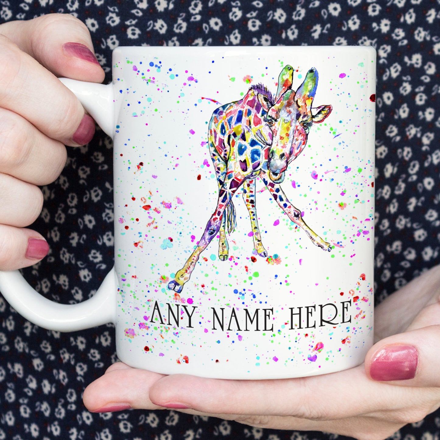 Giraffe Mug - Personalised Giraffe Mug Gift for Animal Lover