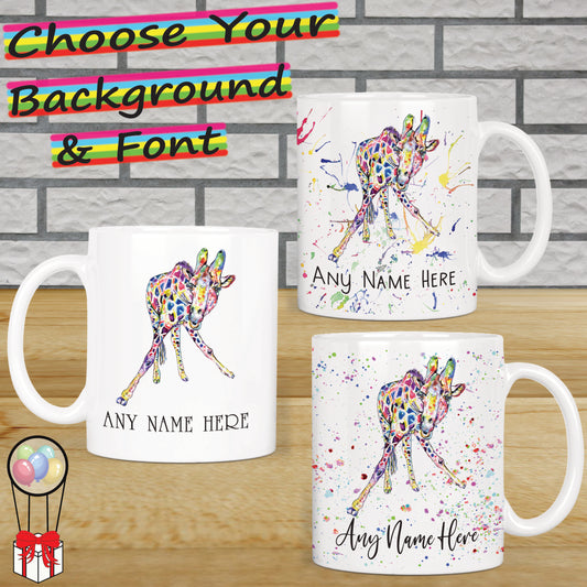 Giraffe Mug - Personalised Giraffe Mug Gift for Animal Lover