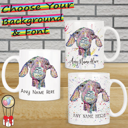 Personalised Goat Mug - 'Greatest Of All Time' Mug for Animal Lover