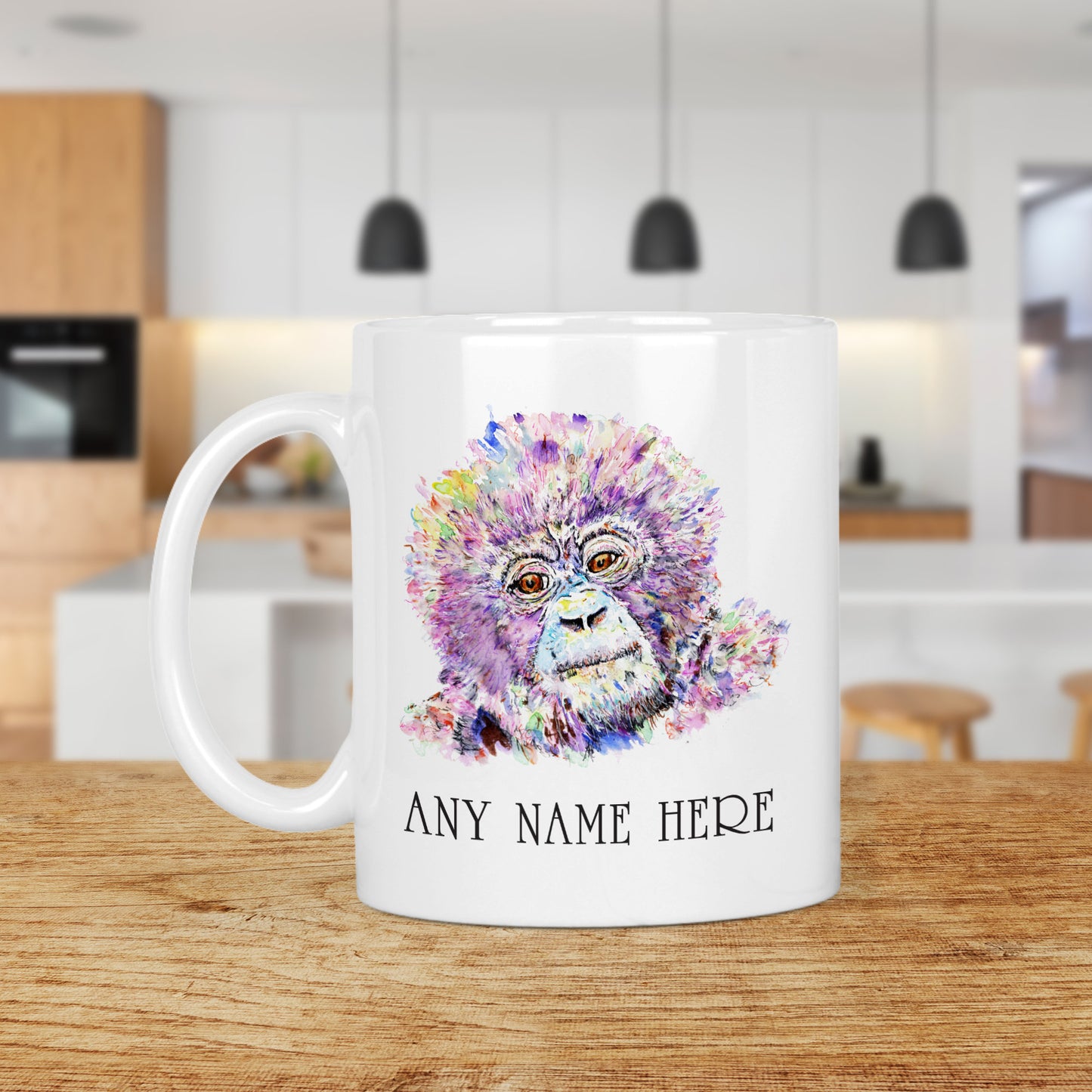 Young Gorilla Mug - Cute Baby Gorilla Mug Gift for Wild Animal Lover