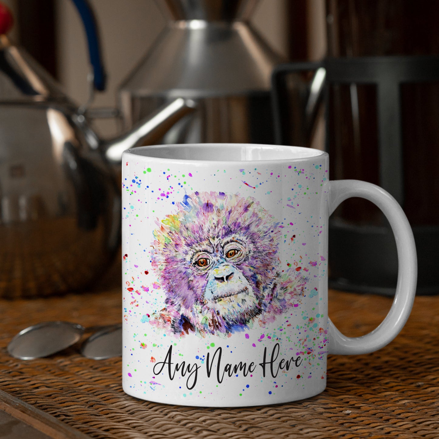 Young Gorilla Mug - Cute Baby Gorilla Mug Gift for Wild Animal Lover