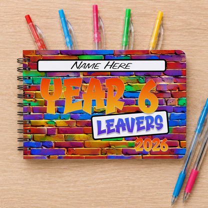 School Leaver Graffiti Messages Book