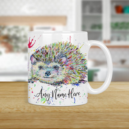 Hedgehog Mug - Personalised Hedgehog Mug Gift for Animal Lover