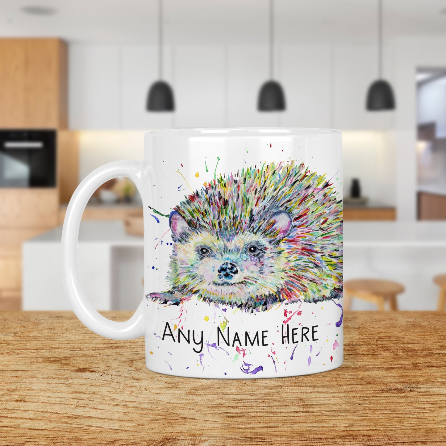 Hedgehog Mug - Personalised Hedgehog Mug Gift for Animal Lover