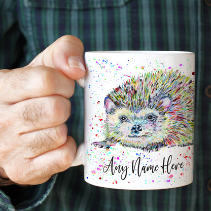 Hedgehog Mug - Personalised Hedgehog Mug Gift for Animal Lover