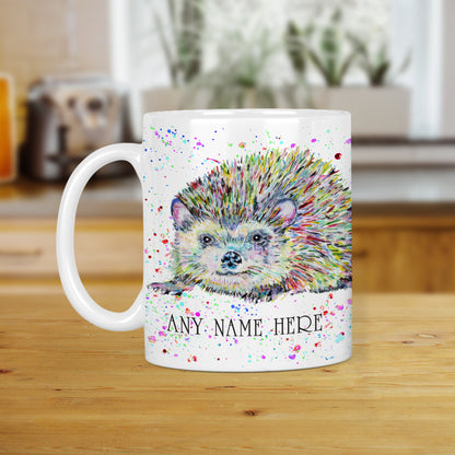 Hedgehog Mug - Personalised Hedgehog Mug Gift for Animal Lover