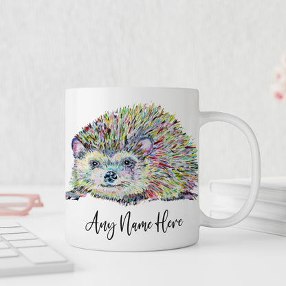 Hedgehog Mug - Personalised Hedgehog Mug Gift for Animal Lover