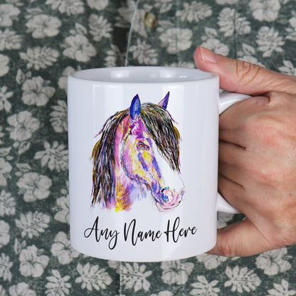 Personalised Horse Mug - Pony Mug Gift for Horse Lover