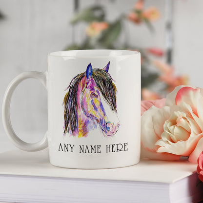 Personalised Horse Mug - Pony Mug Gift for Horse Lover