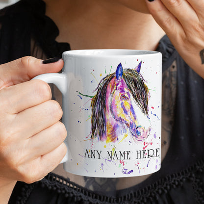 Personalised Horse Mug - Pony Mug Gift for Horse Lover