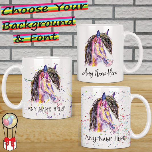 Personalised Horse Mug - Pony Mug Gift for Horse Lover