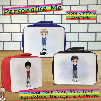 Personalised School Boy Cooler Lunch Bag