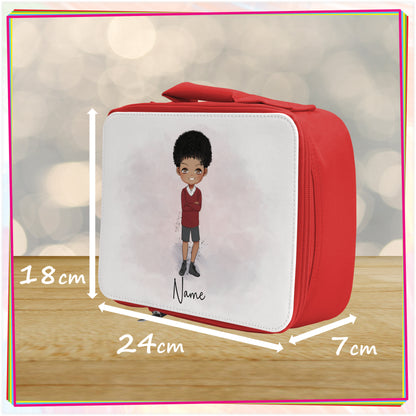 Personalised School Boy Cooler Lunch Bag