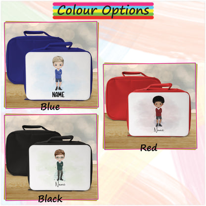 Personalised School Boy Cooler Lunch Bag