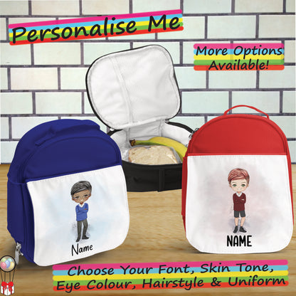 Personalised School Boy Lunch Bag