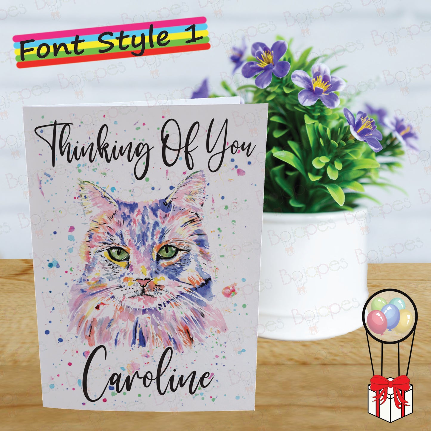 Ragdoll Cat Card - Personalised Greeting Card for Longhaired Cat Lover