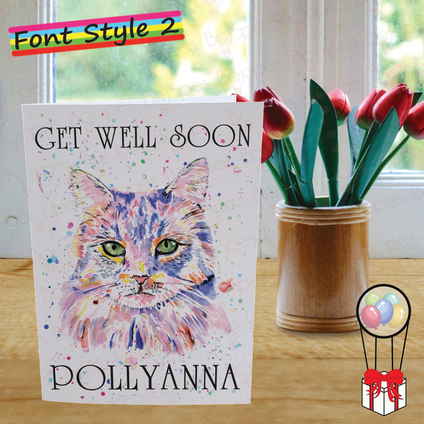 Ragdoll Cat Card - Personalised Greeting Card for Longhaired Cat Lover