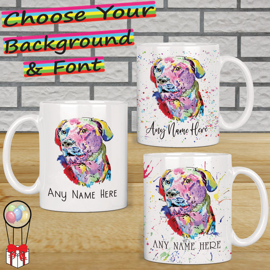 Personalised Labrador Mug - Colourful Labrador Mug for Dog Lover