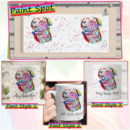 Personalised Labrador Mug - Colourful Labrador Mug for Dog Lover