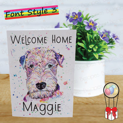 Lakeland Terrier Card - Personalised Greeting Card for Dog Lover